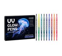 Neon Body Art Pens Tip Cosmetic Drawing Marker Kit 9 Piece