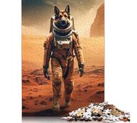 Neon Fire Kitsune Fox Puzzle 500 piezas puzzles de madera juguetes educativos 500 piezas (52 x 38 cm)