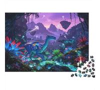 Neon Forest Puzzle 1000 Piezass Reciclable Material Alien Forest Adult Puzzles Tiempo de Juego Familiar Props Interesting Family Game for Home 52x38cm/1000pcs