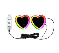 Neon Glow Strips - Ambient Cabin Lighting | 256 Color Modes with Remote syncs, Flexible LED Design & Easy Installation for Car Interiors, Party Nights and Celebration Travel