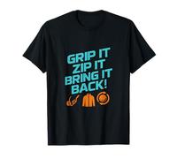 Neon Grip It Zip It Bring It Back - Equipo de Juego de Palabras de Golf Camiseta