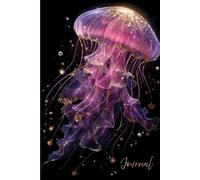 Neon Jellyfish Galaxy Journal: A Magical Writing Notebook with Glittering Cosmic Glow, Metallic Gold Accents & Dreamy Ocean-Inspired Art