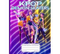 Neon K-Pop Idol Warriors Wide Ruled Notebook | Anime Girl Journal for Teens, Students, Gamers & Creative Writing