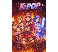 Neon K-Pop Warriors - Livre de coloriage fantasy: Guerrières pop, villes futuristes, créatures de l’ombre et combats magiques sous les néons