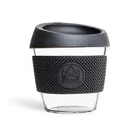 Neon Kactus Reusable Glass Cup 8oz (Negro)