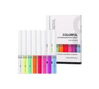 Neon Liquid Eyeliner 8 Shades Uv Glow Matte Quick Dry Water Soluble Color Eyeliner for Everyday Wear And Halloween Christmas