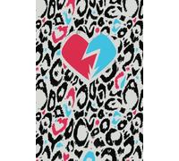 Neon Noir Cheetah Heart: Bullet Dotted Journal | 121 Pages | Softcover | Cheetah Animal Print | Pop Art