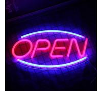 neon open sign for business, two light modes, electronic