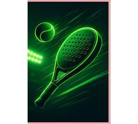 Neon Padel Smash Blank Notebook - Electric Green & Black Sports Journal for Padel Players & Fans, 120 Lined Pages, 6×9″ Premium KDP Journal