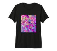 Neon Pulse Symphony, Arte Abstracto Camiseta Premium