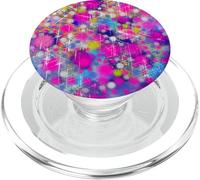 Neon Pulse Symphony, Arte Abstracto PopSockets PopGrip para MagSafe