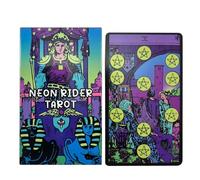 Neon Rider Tarot Cards, Original Tarot Deck, 4,06 x 2,44 pulgadas 78 piezas Adivinación Fortune Telling Game, Classic English Reading Set, Mystic Spiritual Guidance for Kids and Adults