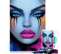 Neon Siren︰ Diosa Glamurosa Rompecabezas de 1000 Piezas para Adolescentes Ideal para Relajarse y Jugar Un Regalo Encantador (38x26cm)
