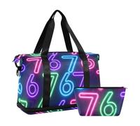 Neon Six Seven Fashion - Bolsa de transporte con bolsillo húmedo, correa ajustable, para gimnasio, impermeable, para hombres y mujeres