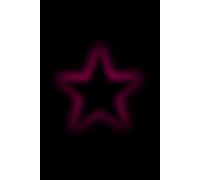 Neon Star Notebook - Lined Journal for Women & Teens | Dark Aesthetic Y2K Minimalist 6x9 Writing Journal: 120 Pages Soft Matte Paperback - Cute Alt Girl Diary, Tumblr Style Black Minimal Notebook