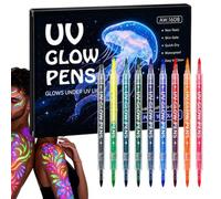 Neon Temporary Body Art Marker Set Tip Cosmetic Drawing Kit