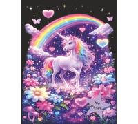 Neon Unicorn Dreams Sketchbook: A Magical Rainbow Drawing Book for Kids Ages 4-12 | 200 Pages of Creative Fun with Artist, Date & Title on Every Page