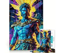 Neon Zeus︰ Electric Reign Puzzles para Adolescentes 1000 Piezas Juguete para ejercitar el Cerebro Relajante y Acogedor Imagen de ensamblaje Sorpresa cálida (50x75cm)