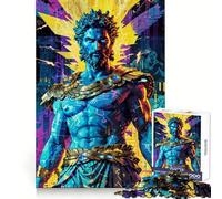 Neon Zeus︰ Electric Reign Rompecabezas de 1000 Piezas para Adolescentes Fortalece la Memoria, Alivia la tensión, Borde de Calidad (38x52cm)