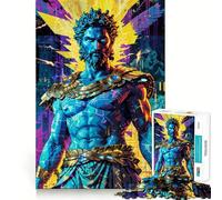 Neon Zeus︰ Electric Reign Rompecabezas de 1000 Piezas para Adultos Fortalece la Memoria, relájate y Disfruta Regalo de cumpleaños (38x26cm)