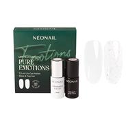 NÉONAIL Esmaltes Semipermanentes Para Uñas - Set UV Gel Uñas PURE EMOTIONS - Base & Top Coat 2 x 7,2 ml - Nail Art - Manicura - Pintauñas Semipermanentes Elegante