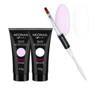 NÉONAIL Kit DUO ACRYLGEL French White y Pink con Pincel