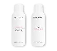 NEONAIL Kit Limpiador de Uñas 500 ml UV Gel Polish Remover Acetona 500 ml - Limpiador UV LED - Removedor de Gel