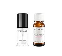 NÉONAIL Nail Prep 7,2 ml y Nail Prep Extra 10 ml - Set Deshidratador de Uñas - Desengrasante para Uñas - Preparador para Esmalte en Gel UV Semipermanente