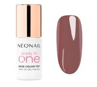 NÉONAIL Pintauñas Semipermanentes 7,2 ml - Beige - One Mocha Brown - Esmaltes Semipermanentes Para Uñas 3in1 - Gel Uñas - Manicura - Base Coat - Top Coat - Nail Art - Gel UV LED - Esmalte Uñas