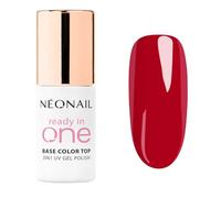 NÉONAIL Pintauñas Semipermanentes 7,2 ml - Rojo - One Berry Red - Esmaltes Semipermanentes Para Uñas 3in1 - Gel Uñas - Manicura - Base Coat - Top Coat - Nail Art - Gel UV LED - Esmalte Uñas