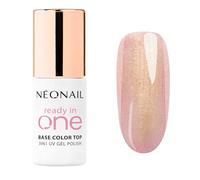 NÉONAIL Pintauñas Semipermanentes 7,2 ml - Rosa - One Rose Glow - Esmaltes Semipermanentes Para Uñas 3in1 - Gel Uñas - Manicura - Base Coat - Top Coat - Nail Art - Gel UV LED - Esmalte Uñas Purpurina