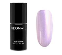 NÉONAIL Pintauñas Semipermanentes 7,2 ml - Top Coat Semipermanente - Violeta - Top Glow Pearl Effect - Esmaltes Semipermanentes Para Uñas - Gel Uñas - Manicura - Gel UV LED - Laca De Uñas