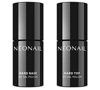 NEONAIL Hard Base y Hard Top Set - Pintauñas Semipermanentes - Esmaltes Semipermanentes Para Uñas - Kit Uñas Semipermanentes - Gel Uñas - Base y Top Coat Semipermanente - Manicura Semipermanente