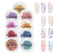 NÉONAIL Set de Flores Secas para Uñas 9 Colores Nail Art