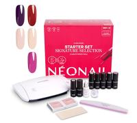 NÉONAIL Signature Selection Starter Set - Pintauñas Semipermanentes - Lampara Uñas Semipermanentes - Gel Uñas - Top Coat - Lampara de Uñas UV/LED 22W/48 - Manicura - Base Coat - Colores Uñas - Kit