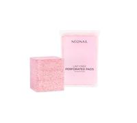 NÉONAIL Toallitas Sin Pelusa Perforadas 175 uds - Pads Limpieza Uñas Semipermanentes Gel Acrílico Cleaner Manicura 5x5 cm Rosa