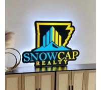 Neonapm Personalización de Logotipos, Placa Guía de Luz, letras neon personalizadas, Logotipo de Empresa, LEDs Artesanales para Negocios, Bares, Restaurantes, Estudios (30cm - 100cm)