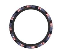 Neopreno Accesorios Coche Veterano De Inteligencia Militar De EE. UU. Vintage Funda para Volante De Coche Sintética Auto Interior Accesorios para Furgoneta, Camión, Varios Vehiculos