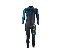 Neopreno Aqua Sphere Phantom V3 Negro Azul Dorado, Talla L