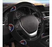 Neopreno Cubierta del Volante 38Cm República Dominicana Está En Mi ADN Volante De Coche Protector Antideslizante Funda para Volante De Coche para Varios Vehiculos, Camión, Furgoneta