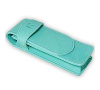 NEORAH - Estuche doble de cuero sintético hecho a mano con bucle | Estuche portátil para 2 plumas estilográficas, bolas, bolígrafos | Soporte para bolígrafo, estuche para bolígrafo | Regalo ideal para