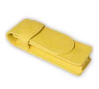 NEORAH - Estuche doble de cuero sintético hecho a mano con bucle | Estuche portátil para 2 plumas estilográficas, bolas, bolígrafos | Soporte para bolígrafo, estuche para bolígrafo, regalo ideal para