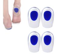 Neoreser 2 Pare Taloneras Silicona, Plantillas de Talón Gel, Adecuado para la Reducción del Impacto Plantar, Fascitis Plantar, Espolones Calcáneos, Tendinitis (39-45)