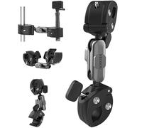 NEOSOU Abrazadera de poste de montaje de palo selfie para motocicleta Insta360 X5 X4/GoPro/Pocket 4 3/DJI Osmo Action 6 5 4/Osmo 360/Nano, kit de montaje de manillar de bicicleta de bicicleta/cola
