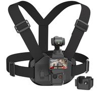NEOSOU Osmo - Soporte de pecho con adaptador de jaula de expansión DJI Osmo Pocket 3, arnés de correa para GoPro/DJI Action 6 5 Pro 4 3/Insta360 Ace Pro 2, accesorios de montaje cruzado de almohadilla