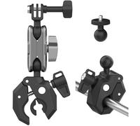 NEOSOU Soporte para Motocicletas con Agarre de Pinza para Bicicletas para Insta 360 X5 X4/Ace Pro 2/Go Ultra/para Go Pro/Osmo Pocket 4 3/para dji Action 6 5 4 Nano Osmo 360 Accesorios de Rayo Trasero