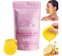 Neously Kojic Acid Pads - Neously Kojic Acid and Turmeric, Turmeric Kojic Acid Cleansing Pads, 100% Natural Ingredients,Turmeric Kojic Acid Pads for Face Body Glow up Acne, Clean Pores (1 Box)