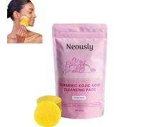 Neously Kojic Acid Pads,Turmeric Kojic Acid Cleansing Pads -100% Natural Ingredients Kojic Acid and Turmeric Cleansing Pads, Reduce Blemishes & Dark Areas, Visible Results After Just One Use (1Pack)