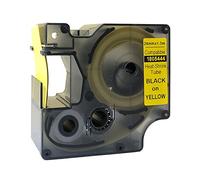 NEOUZA - 1805444 Compatible Cinta de etiquetas para termorretráctiles tubo industrial DYMO RHINO IND de 1,5 m de longitud (Negro sobre amarillo, 24mm)