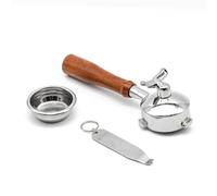 NEOUZA 58mm Tres Orejas Portafiltro para Máquina de Café Espresso Compatible con Breville Sage Barista Max,Doble Boquilla,Cesta No Presurizada,Herramienta para Retirar la Cesta